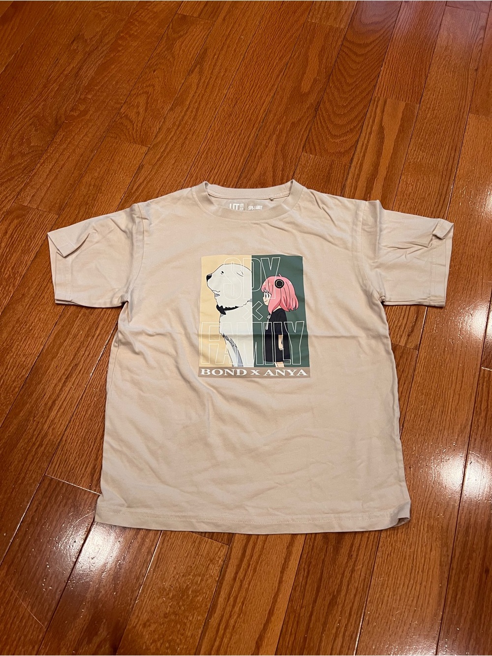 Kids UNIQLO UT SPY X FAMILY Bond x Anya Short Sleeve Graphic Tee T Shirt 9/10